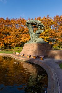 Chopin monument in the Royal Łazienki Park